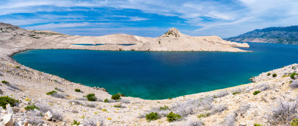 istock panoramic view on blue bay on Pag island in Croatia 1648210262