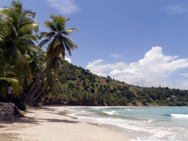 Haiti, Jacmel, coastline, Caribbean Sea.