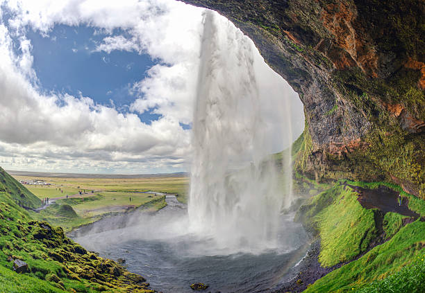istock Seljalandsfoss, Iceland  - with people in background 164823792