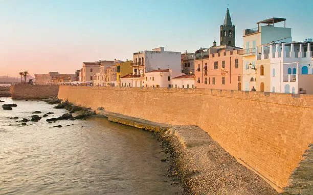 City wall of Alghero, Sardinia