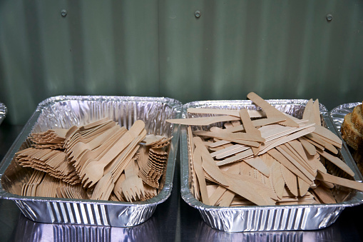 Environmentally Friendly disposable cutlery made of Bamboo