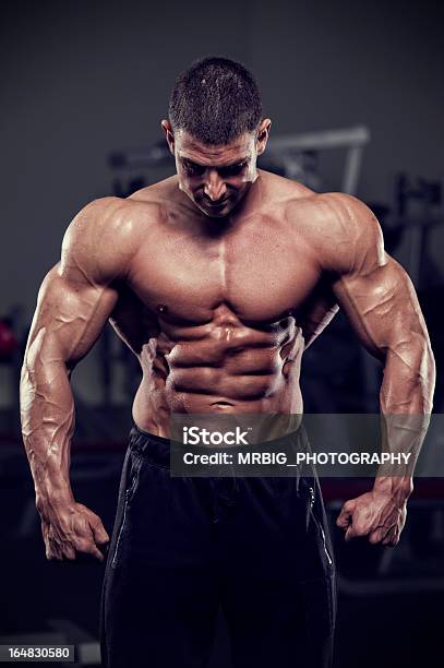 Hero Stock Photo - Download Image Now - Abdominal Muscle, Adult, Adults Only