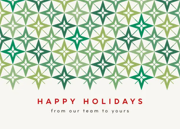 Vector illustration of Abstract Graphic Holiday Christmas Card Background