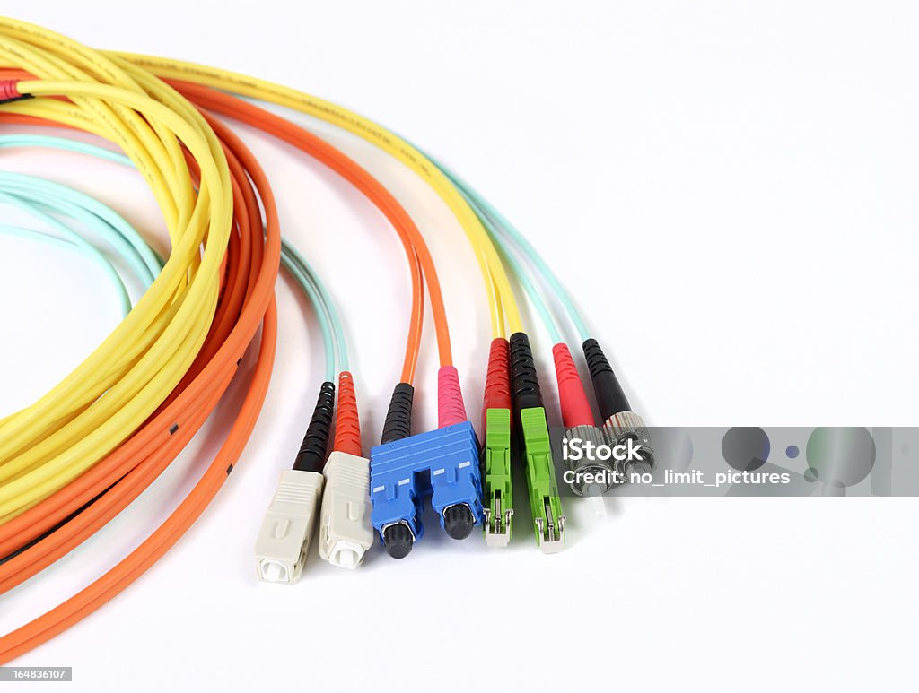 Cabo de fibra óptica - Foto de stock de Equipamento Ótico royalty-free