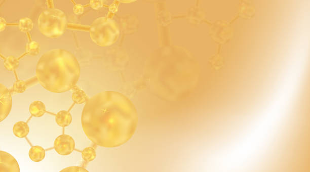 istock Hyaluronic acid skin solutions ad, gold collagen serum drop with cosmetic advertising background ready to use 1648362794
