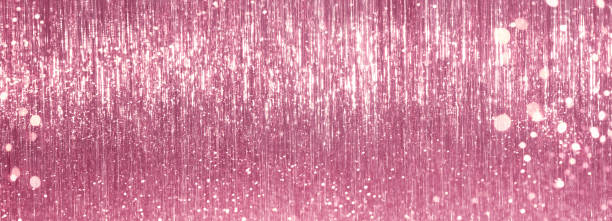 Background Christmas pink tinsel. Web banner, background for your design.