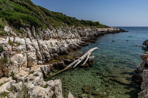 Mikule Drazic beach Peninsula Kamenjak Pula in Croatia