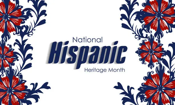 Vector illustration of Hispanic National Heritage Month in September and October. Hispanic and Latino culture. Latin American patterns. Vector