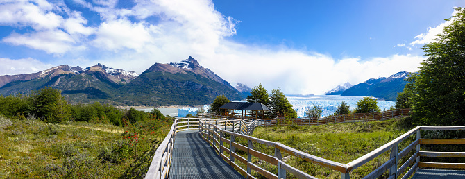 Argentina, Patagonia, El Calefate Perito Moreno Glacier in Glaciers National park Los Glaciares.