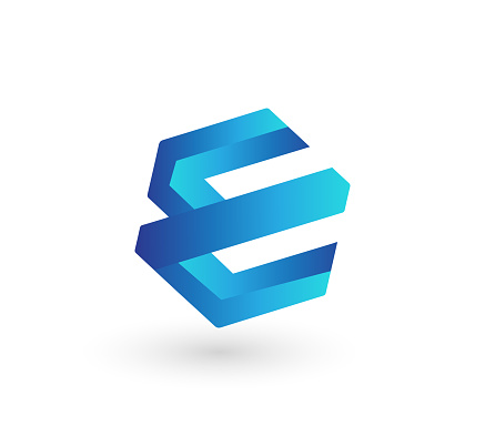 Awesome letter E logo Vector