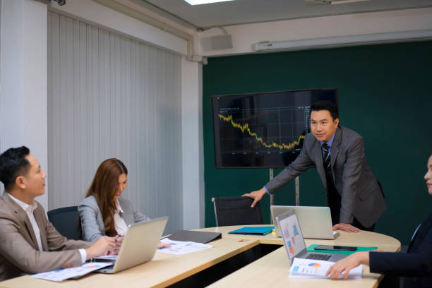 istock Employees are meeting at office. 1648451835
