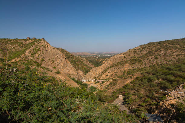 istock Galta Temple seen from Jaipur Hill, India 1648494894