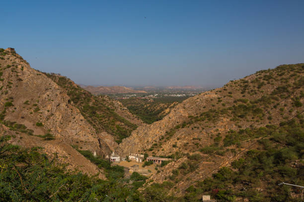 istock Galta Temple seen from Jaipur Hill, India 1648495985