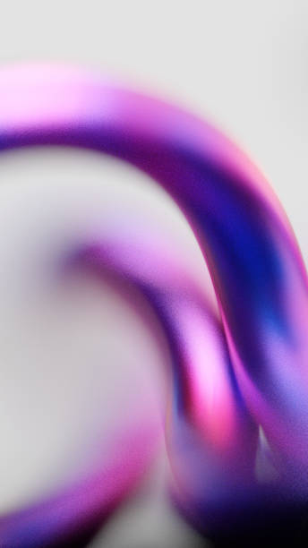fundo de loop abstrato - abstract swirl curve ethereal - fotografias e filmes do acervo