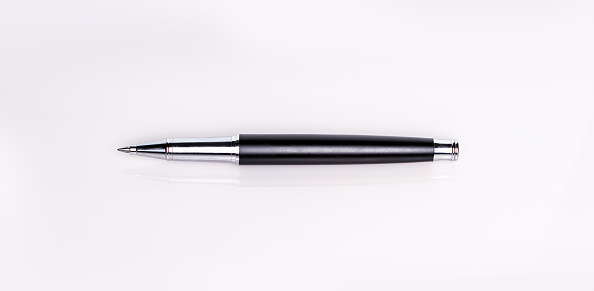 Ball point pen isolated on white background