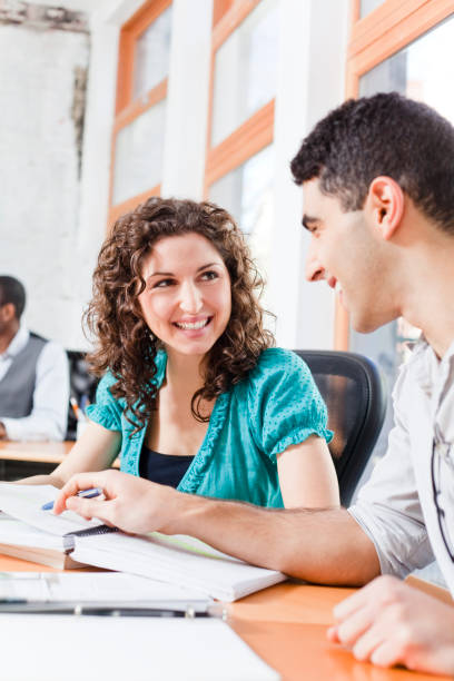 istock Business people talking in office 164851435