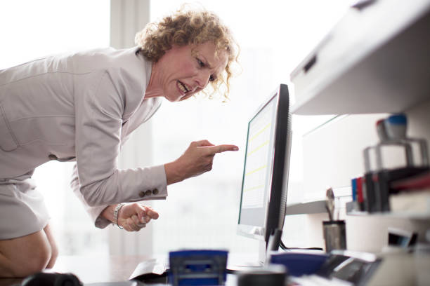 business woman standing in office