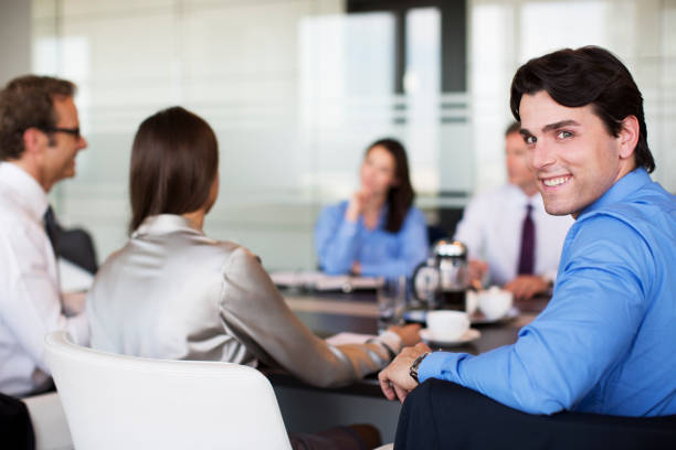 Multiracial business people having meeting and brainstorming discussed about work in conference room in the creative office.