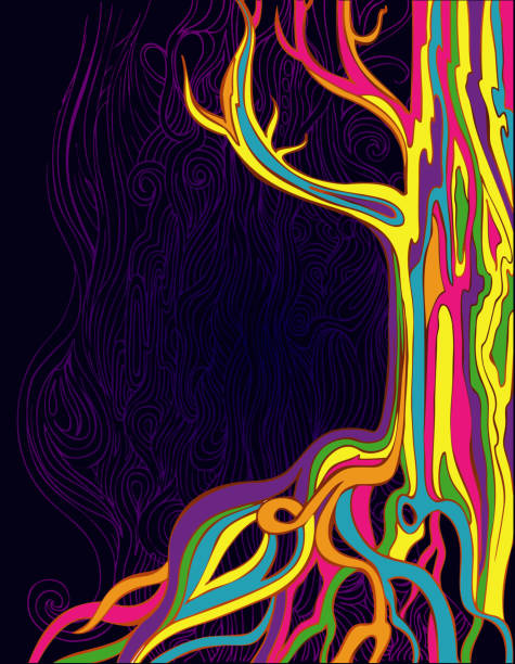 illustrazioni stock, clip art, cartoni animati e icone di tendenza di antico albero di eucalipto - tree root family tree watercolor painting