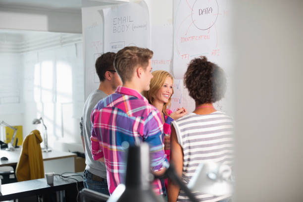 istock Business people talking in meeting 164853088