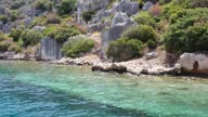 istock Aerial view of  Kekova in Antalya with by drone 1648540963