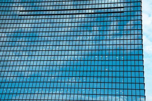 Abstract texture of modern city buildings