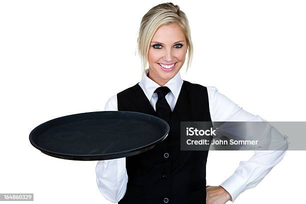 Bella Cameriera O Barmaid - Fotografie stock e altre immagini di Croupier - Croupier, Fornitore di cibo, Abbigliamento elegante