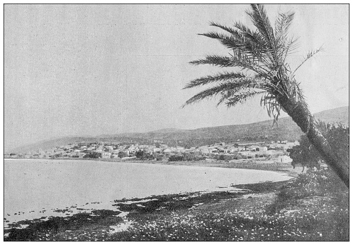 Antique image from British magazine: Haifa