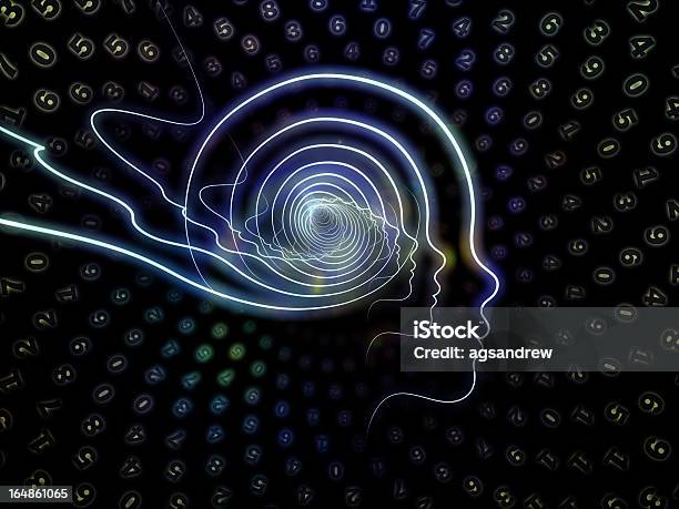 Virtualização De Tecnologia Humano - Fotografias de stock e mais imagens de Contemplação - Contemplação, Calculadora, Calcular