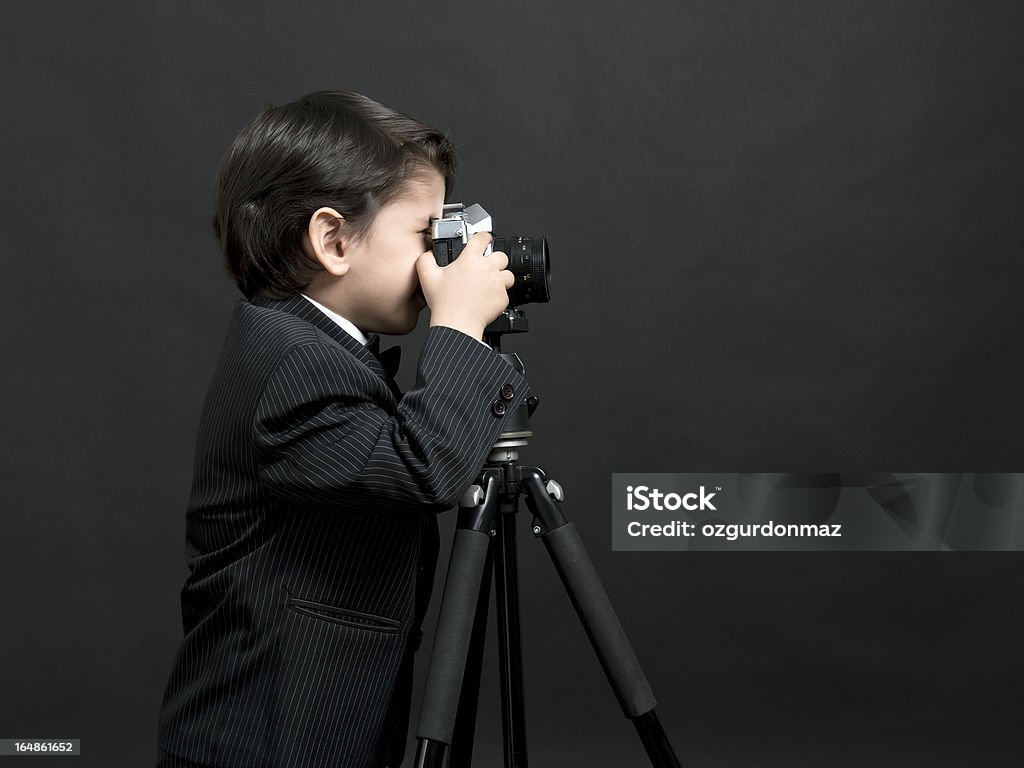 Mały chłopiec Fotograf - Zbiór zdjęć royalty-free (4 - 5 lat)