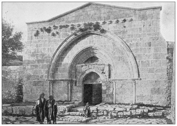 istock Antique image from British magazine: Tomb of the Virgin Mary, Jerusalem 1648622523