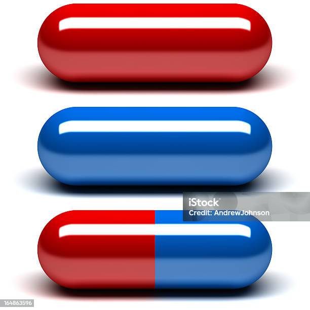 Kapseln Stockfoto und mehr Bilder von Tablette - Tablette, Medikamenten-Kapsel, Rot