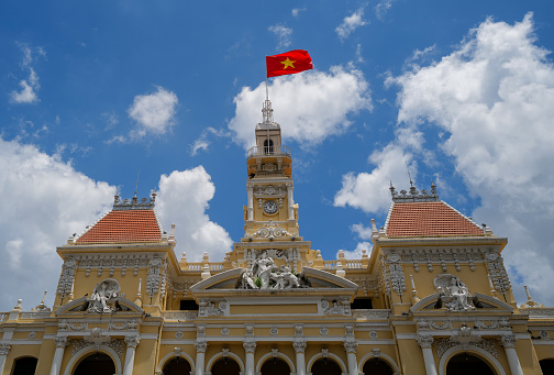 Vietnam, Ho Chi Minh City, 09 August 2023: Ho Chi Minh City Hall (Saigon).