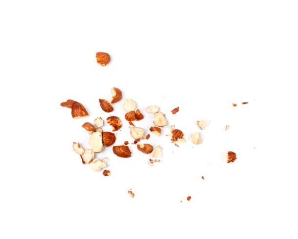 istock Nut Kernels Crumbs, Broken Hazelnuts Pile Isolated, Healthy Organic Crush Nuts Group, Hazel Nut Pieces 1648640496