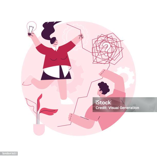 Problem Solving Abstract Concept Vector Illustration Stock Illustration ...