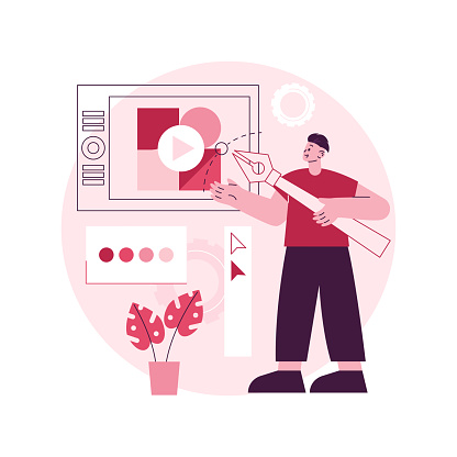 Motion Graphic Design Abstract Concept Vector Illustration Stock ...
