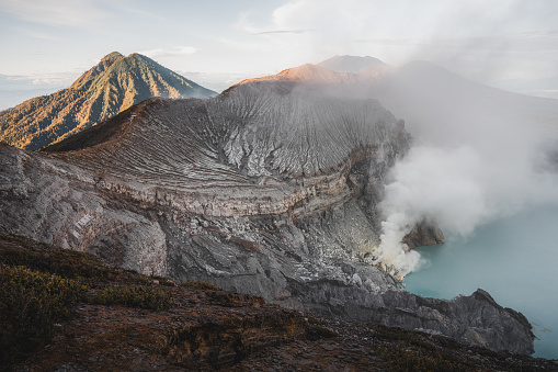 Sunris at the Ijen Volcano, East Java, Indonesia