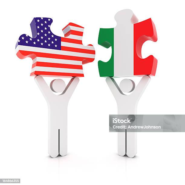País Conceito Depuzzle - Fotografias de stock e mais imagens de Bandeira - Bandeira, Bandeira da Itália, Bandeira dos Estados Unidos da América