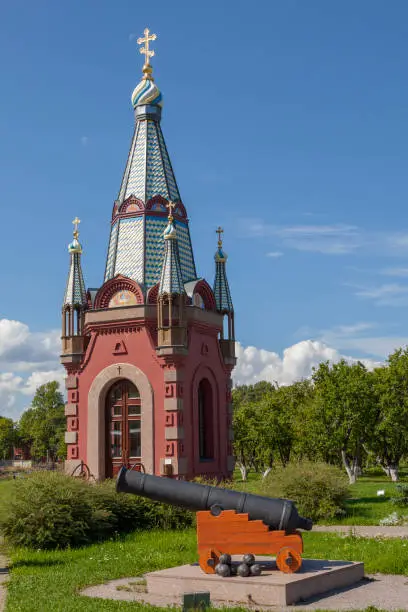 Chapel of the Holy Apostles Peter and Paul in Kronstadt, Russia.