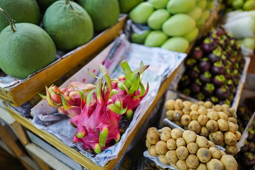 Dragon Fruit on sale in and asian Market