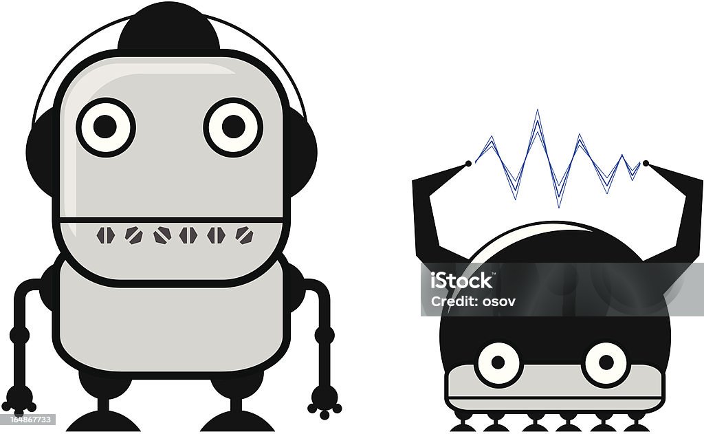 robots de - arte vectorial de Adulto libre de derechos