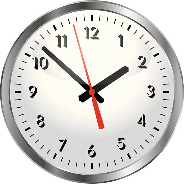Vector illustration of classic clock