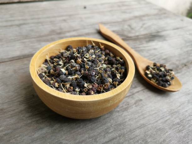 istock Goji berry black wolfberries dried fruit. 1648688191