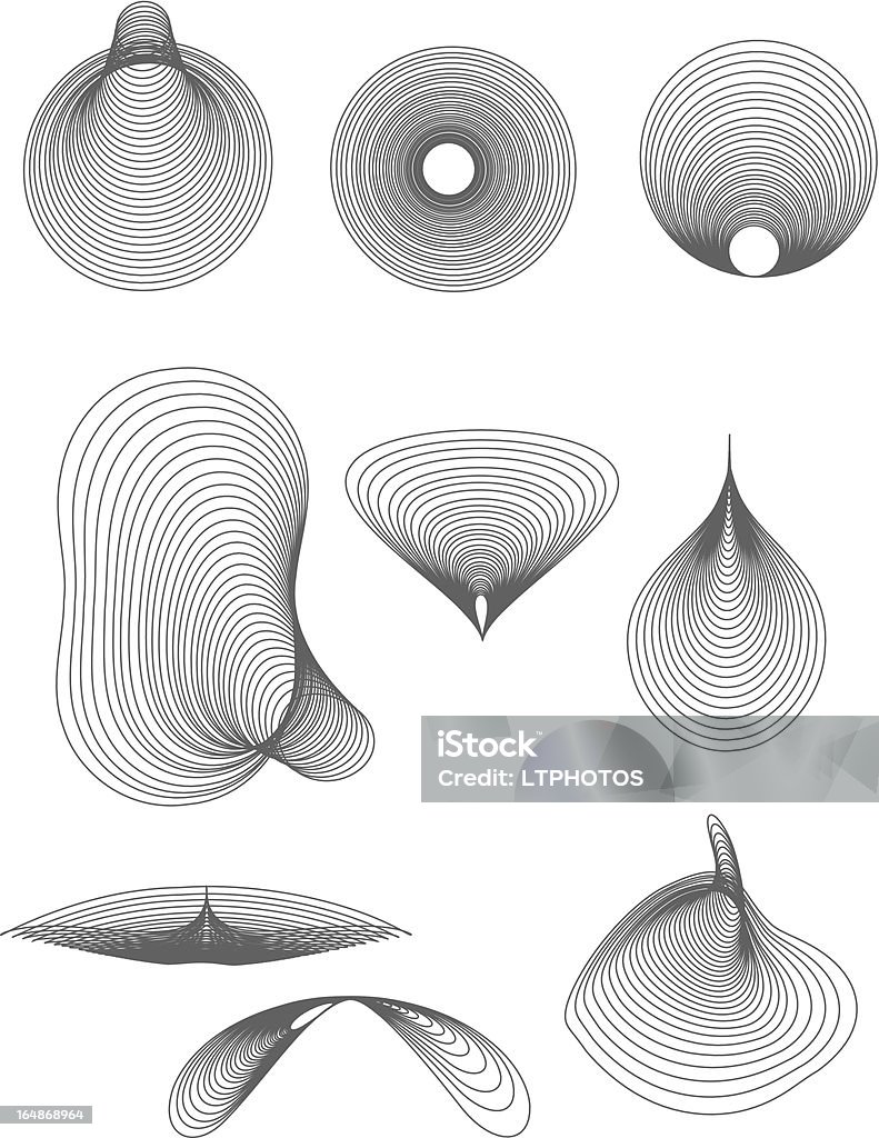 Technical Drawings "vector file with geometric shapes drawn as technical drawings.  This file is includes and .eps and can be used for backgrounds as well as on it's own.  All the colors can be adjusted to meet your requirements. The file has not been outlined, so that you can choose your line width." Separating Funnel stock vector