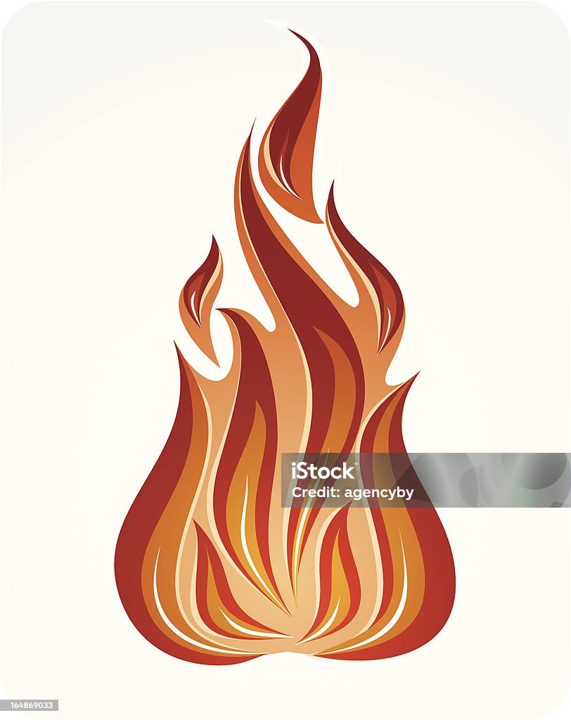 «Fire», symbole-illustration vectorielle - clipart vectoriel de Allumer libre de droits