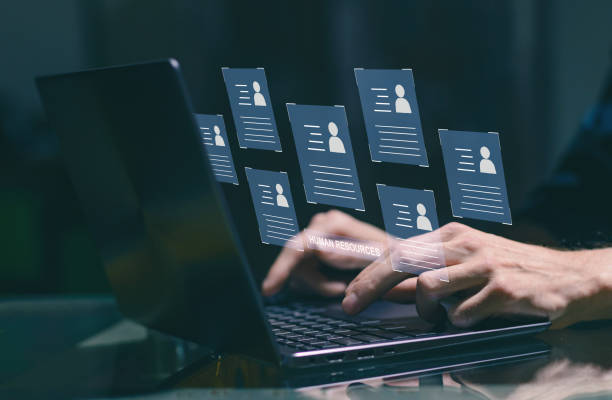istock Human resources technology concept. HR manager choose personnel for work. 1648697252
