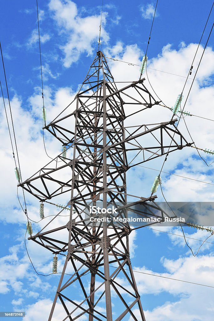 Niveau de powerline électrique - Photo de Acier libre de droits