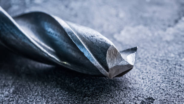 istock Close up view of drill bit 1648734356