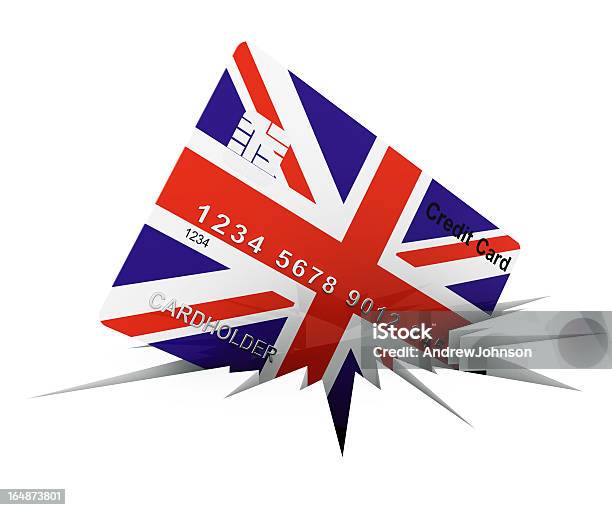 Carta Di Credito Regno Unito - Fotografie stock e altre immagini di Carta di Credito - Carta di Credito, Bandiera del Regno Unito, Bandiera inglese