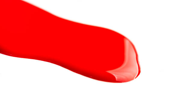 istock Glossy red stain of paint 1648748790